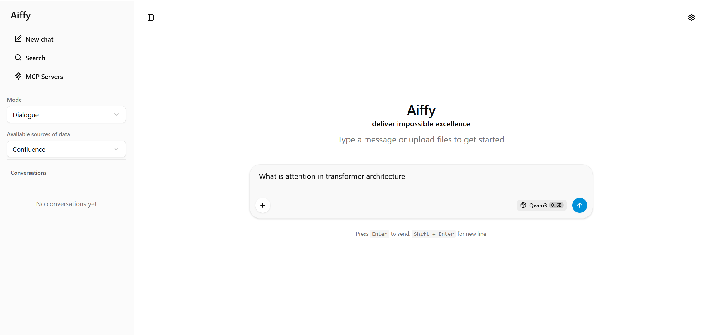 Aiffy UI for LLM